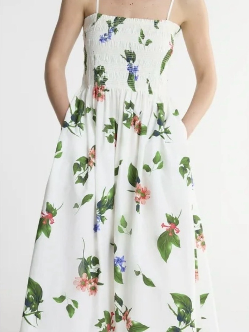 Scoop floral maxi dress